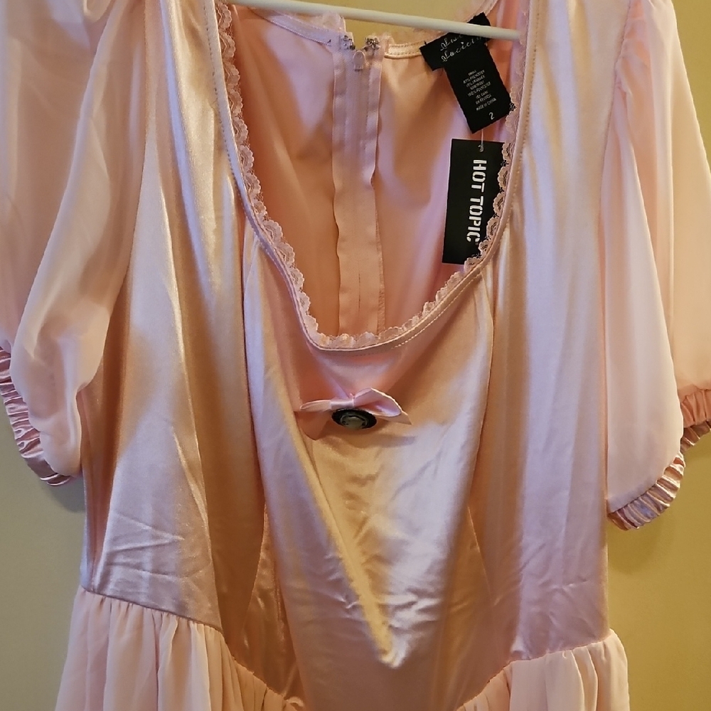 Hot Topic Blush Satin Dress